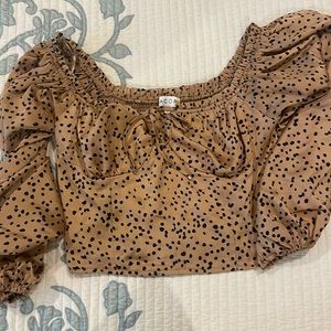 Animal print top